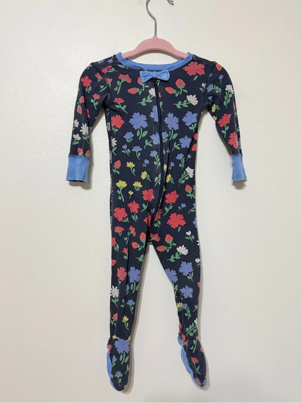 The Beaufort Bonnet Company Floral Strawberry zippy 6-12 months